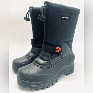 Landmark Waterproof ThermaLite Winter Snow Boots Black Size 7.5 Youth Or Men’s